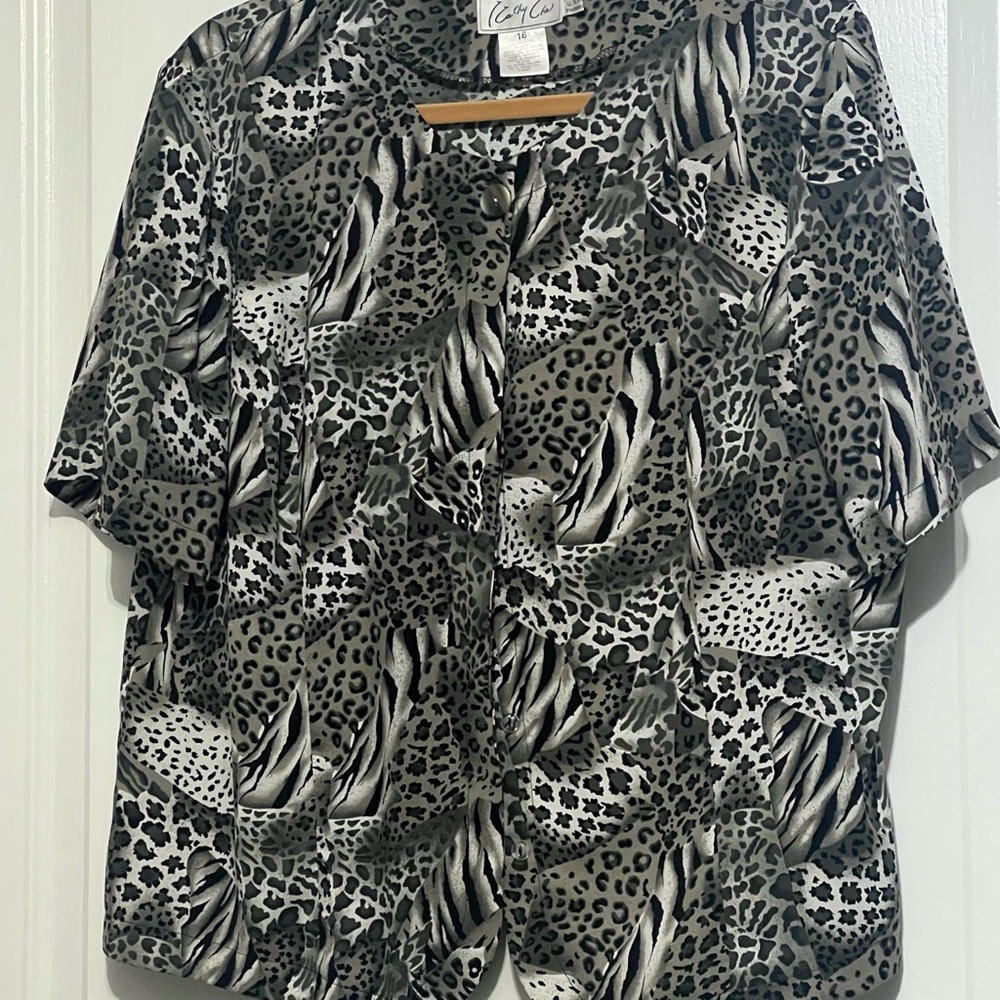 Animal Print Women's Top, XL